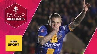 Shrewsbury stun Liverpool with late comeback  FA Cup Fourth Round  BBC Sport [upl. by Ymassej]