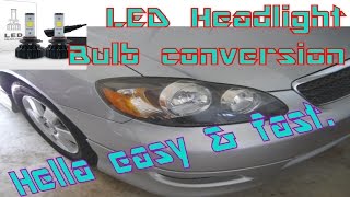 9005 9006 LED headlight conversion DIY head light bulb replace [upl. by Greiner]