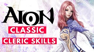 AION CLASSIC Cleric Class Skills amp Skillbooks Overview BEGINNERS GUIDE 2021 MMORPG PC [upl. by Ednarb246]