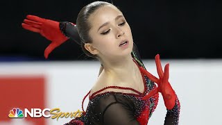 Russian 15 year old Valieva WINS GOLD in stunning Grand Prix debut  NBC Sports [upl. by Elvah]