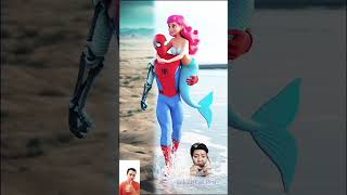 😱💥evolutions of spiderman😱💥spiderman avengers marvel disney shorts shortvideo aisuperhero [upl. by Osana67]