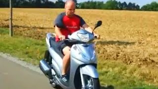 New Honda SH 300 i Scooter Test Drive  Germany [upl. by Lavine]