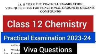 Class12 Chemistry Practical Exam 2024 Viva Questions smtrekhabhaskar8721 [upl. by Assirralc]