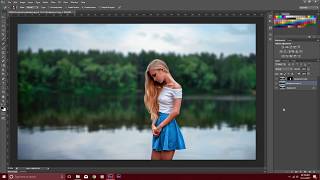 how to blur background in Photoshop Malayalam [upl. by Freudberg248]