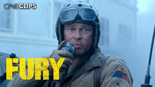 Fury  Taking Over Kirchohsen ft Brad Pitt  CineClips [upl. by Solrak]