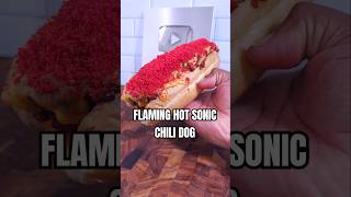 FLAMING HOT SONIC CHILI DOG 🥵 shorts [upl. by Siekram]