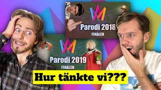 Reagerar på våra GAMLA PARODIER Del 1 20182019 [upl. by Aelanna]