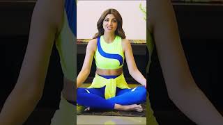 Shilpa Shetty does yoga lying on a balloon shortvideo [upl. by Sueaddaht7]