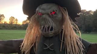 “Looming Strawman” Demo  Spirit Halloween Animatronic Edited Demo [upl. by Ned471]