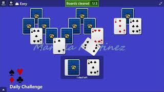 Microsoft Solitaire Collection  TriPeaks Easy  January 15 2015  Daily Challenges [upl. by Yarehs821]