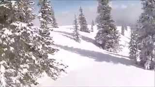 AspensSnowmass Ski Area Best Sunny Powder Day of 2014 [upl. by Arec699]