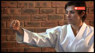 Heian Shodan  Important Points and Bunkai  Karin Prinsloo  Shotokan Kata [upl. by Nairadal]