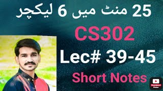 CS302 lecture 39404142434445Cs302 final term preparation short notes for final term by Amir [upl. by Calie181]