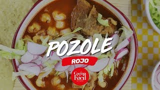 Pozole rojo  Cocina Fácil [upl. by Donata]