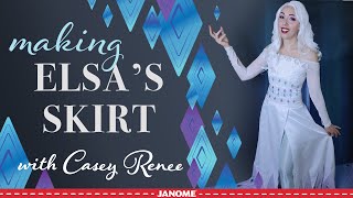 Making the skirt for Elsas Spirit Gown with Casey Renee Cosplay [upl. by Scholem]