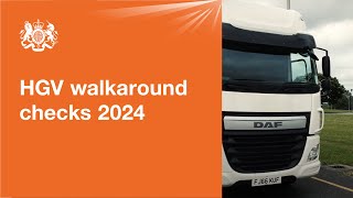 HGV walkaround checks 2024 official DVSA guide [upl. by Lareneg]