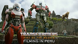 Transformers Rise of the Beasts  Filming in Peru Featurette  Anthony Ramos Dominique Fishback [upl. by Ycniuq477]