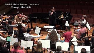 Rehearsal of Intermezzo from Manon Lescaut  Orchestra Excerpt [upl. by Alis983]