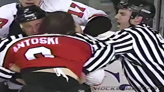 Philadelphia Flyers vs Buffalo Sabres Line Brawl 1996  Barnaby vs Snow High Quality [upl. by Sherwynd930]