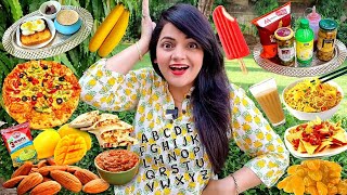 I only ate Food in ALPHABETICAL ORDER for 24 HOURS Challenge  Food Challenge [upl. by Aynat801]