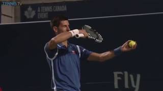 Djokovic and Stepanek hilarious matching violin celebrations  Rogers Cup 2016 [upl. by Phaedra719]