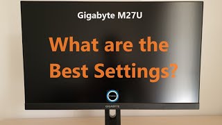 Gigabyte M27U Best Settings [upl. by Morell512]