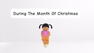 During The Month Of Christmas My Teacher Gave To Me 0 meme  adopt me  roblox shorts [upl. by Jansson]