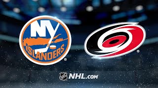 Greiss makes 45 saves as Isles blank Hurricanes 30 [upl. by Knowles]