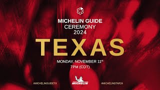 MICHELIN Guide Ceremony Texas 2024 [upl. by Ainavi]