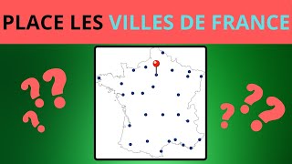 Place les villes de France sur la carte  quiz geography [upl. by Kennith]