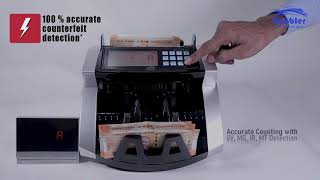 GOBBLER Note Counting Machine GB 7388MV with Manual Value Count amp Fake Note Detection [upl. by Housen]