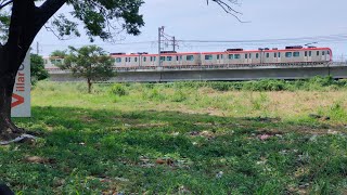 TEST RUNS HANGGANG DULOMGA BAGONG KALSADA PARA SA LRT 1 LRT 1 CAVITE EXTENSION [upl. by Marji647]