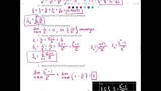 Calculus II 92 Series and Convergence Part 2 Lecture and Examples [upl. by Rollecnahc]