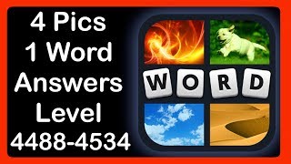 4 Pics 1 Word  Level 44884534  Update August 2018  Answers  Walkthrough [upl. by Goldman147]