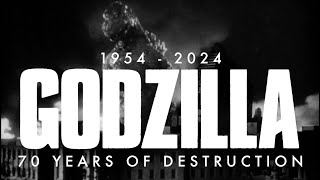 GODZILLA 70 Years of Destruction 1954  2024 REDUX [upl. by Ytinirt]