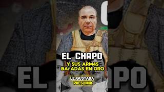 EL CHAPO Y SU ARSENAL BAÑADA EN ORO💸🇲🇽shorts mexico facts cartel [upl. by Fadden]