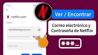 Cómo verencontrar el correo electrónico y la contraseña de Netflix al iniciar sesión [upl. by Eenehs]