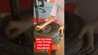 MRF TYRES WHEEL BALANCING TYRES FITING 6 YEAR WARRANTY ALL 🚗🚗 TYRES [upl. by Nnairrek531]