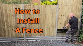 How to Install a Garden Fence The Easy Way [upl. by Enirahtac]