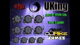 UKing Stage Lights 10 Packs 36x1W RGB LED Par Lights [upl. by Adolphe]