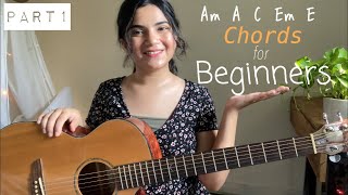 Part1 11 Basic Guitar Chords that every Beginner Guitarist should know  Open Major amp Minor Chords [upl. by Alyehc]