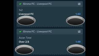 Champion league Liverpool vs Girona high probability bets with analysis [upl. by Gunnar145]