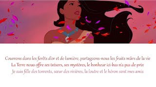 POCAHONTAS  Lair du Vent FR Paroles [upl. by Tteragram36]