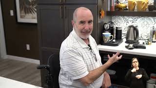 What a wheelchair accessible adaptive kitchen looks like  Chef Steves Adaptive Kitchen [upl. by Yahsal]