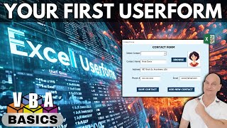 How To Create Your First Excel Userform In Excel  Step By Step Training [upl. by Paris917]