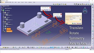 Catia V5 Transformations Toolbar Tutorial  Tamil [upl. by Manthei309]