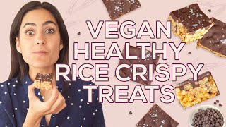 Vegan amp Healthy Rice Crispy Treats  Two Spoons [upl. by Ttergram]