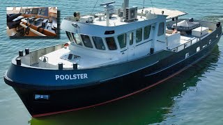 Trawler Style Explorer Yacht ‘Poolster’ 3000 NM Range [upl. by Dric]