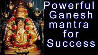 Powerful Ganapati Mantra for Success [upl. by Ahilam]