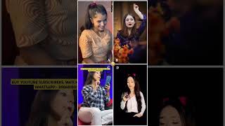 Who S Your Fav🤭😂Akshita Dwivedi 🆚️ Daizy aizy 🆚️ Vishaka jaatni 🆚️ Simpal kharel Funny shorts [upl. by Alian]